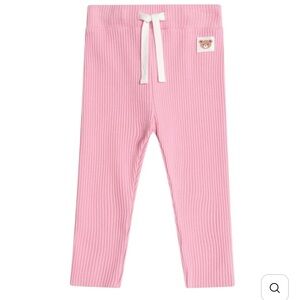 Girls Baby Toddler HUXBABY Ribbed Leggings Sweats Pants Infant 3 3T Pink HUX